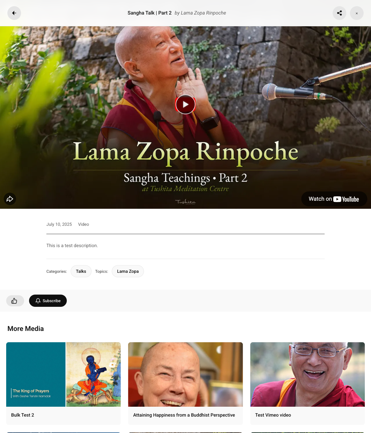 Modal with Related Media